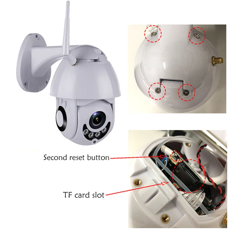 INTENERGIC1080p Wi Fi ip камера 2mp PTZ домашняя беспроводная для безопасности TF хранения на