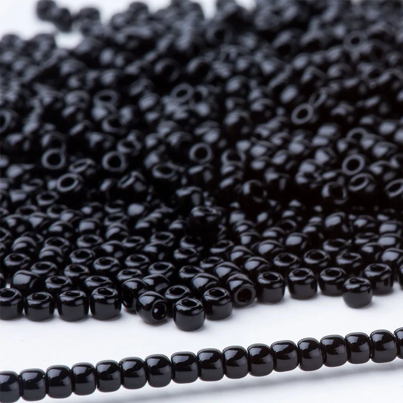 49 Opaque Black Japan Beads 110 for Bohemechic Hand Craft 5gramslot About 500pieces Bead
