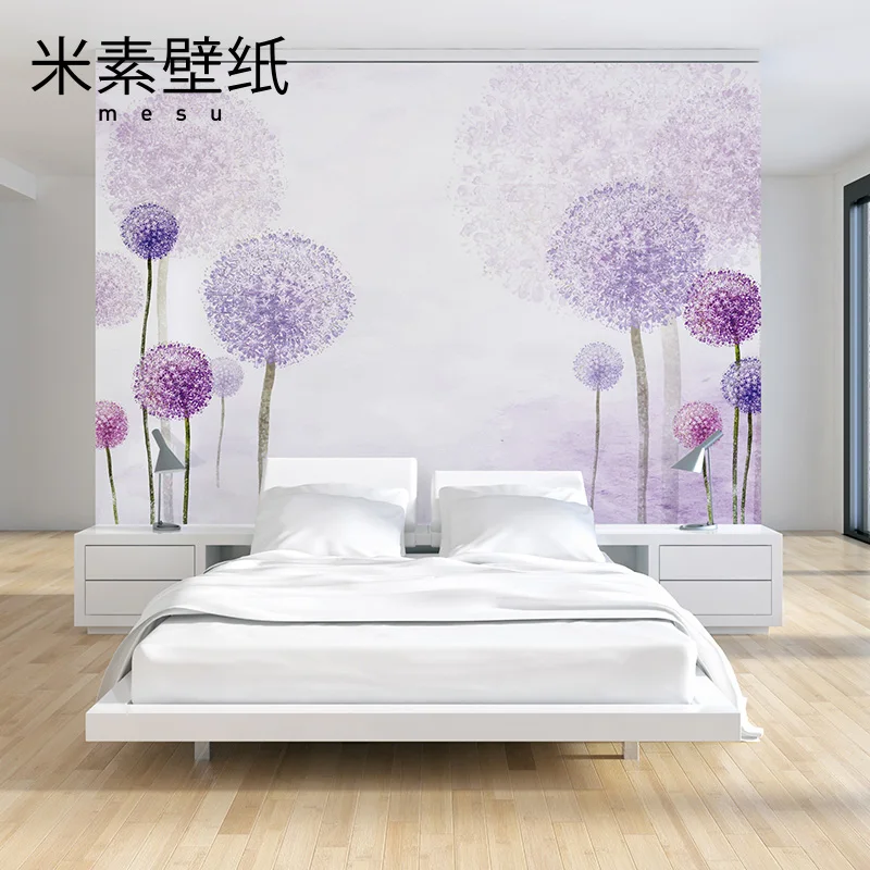 

2017 Papel De Parede Wallpaper Papier Peint M In Modern Minimalist Mural 3d Bedroom Tv Background Wall Paper Romantic Flowers