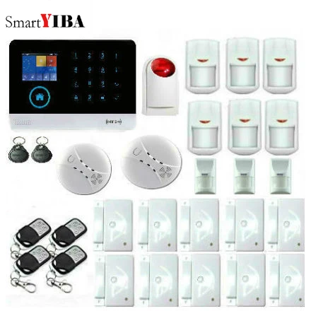 SmartYIBA WiFi 2G GSM Alarm System Sensor English Spanish Russian Voice Android IOS App Smart Home SmartYIBA WiFi 2G GSM Alarm System Sensor English Spanish Russian Voice Android IOS App Smart Home