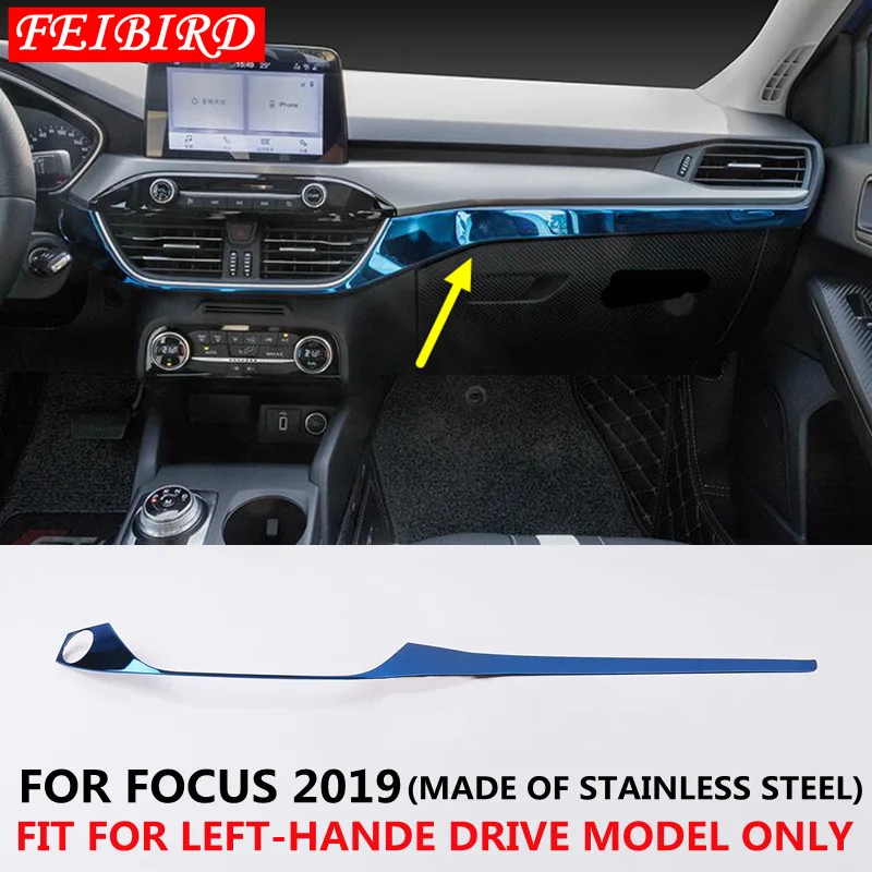 Синий титановый стиль молдинги для Ford Focus подлокотник на внутреннюю сторону двери Кнопка Подъема Окна крышка отделка - Название цвета: PART NO.6