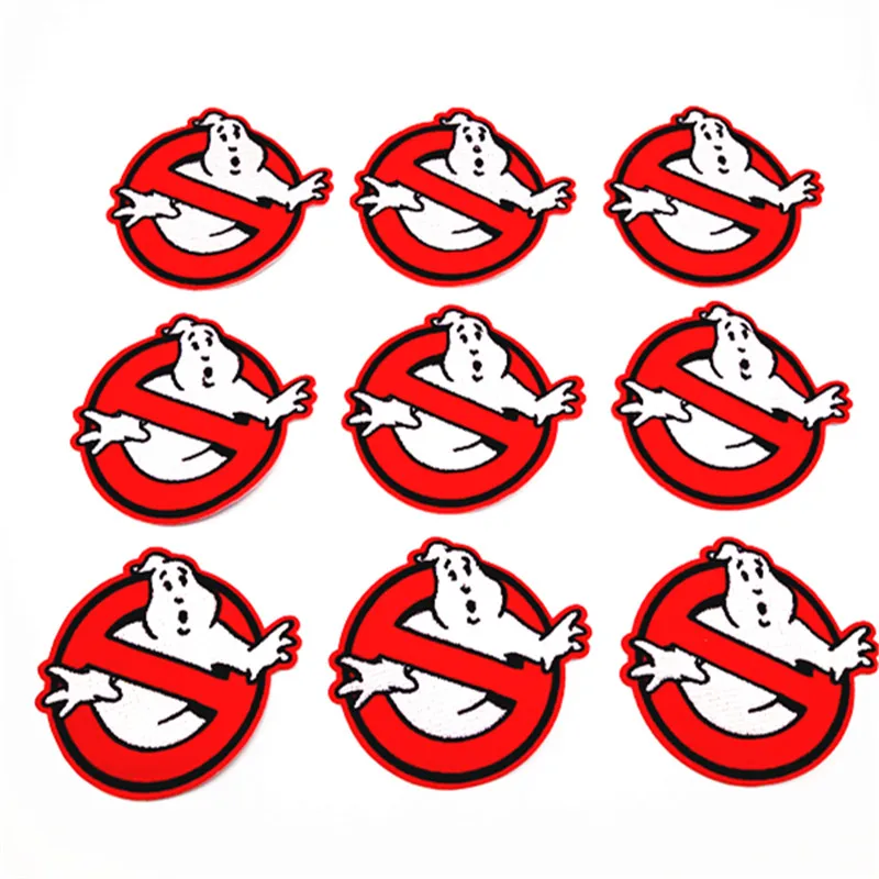 Наклейки для одежды Ghostbuster 10 шт. значки-нашивки фильмов утюжок шитья вышивка