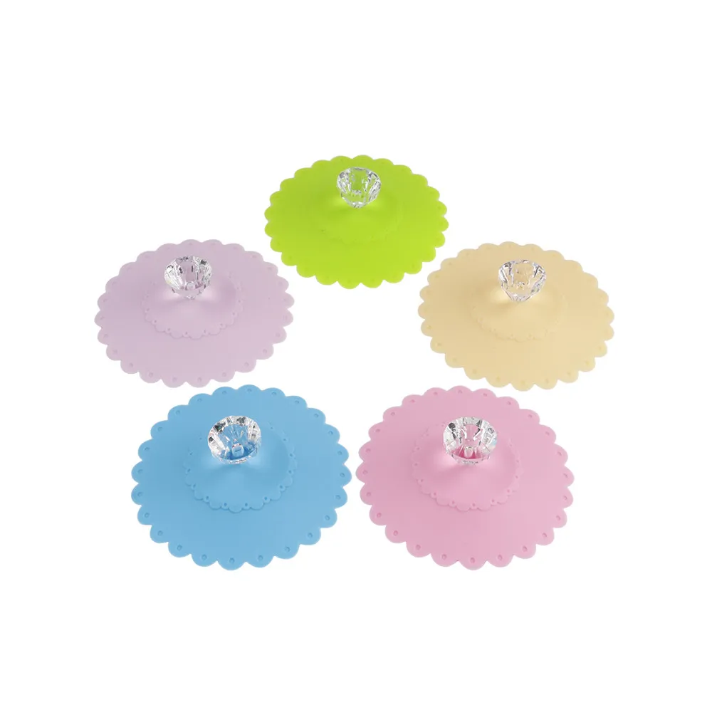 

Clearance Sale silicone 3 type diamond bow tie sunflower lid cup cover for coffee cup insulation drinkware part accessories