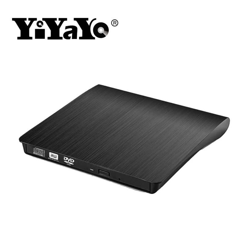 

YiYaYo External CD Drive USB 2.0 DVD RW Burner Writer CD/DVD-ROM Optical Drive Reader Portatil Player for hp Laptop macbook iMAC