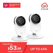 YI 1080 p домашняя камера беспроводная ip-система видеонаблюдения wifi камера видеонаблюдения YI облако доступная камера сова (США/EU Edition) белый