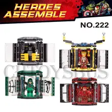 Marvel DC Hall of Armor Batman Iron Man Arrow Flash Building Bricks Block Figures Minifigures Learning Toy Compatible With Lego