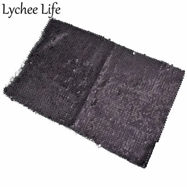 Lychee Life Двусторонняя блестящая ткань, цветная полиэфирная ткань, сделай сам, современная домашняя одежда, текстиль, швейная ткань, аксессуары - Цвет: 2