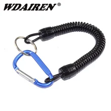 1Pcs Aluminum Alloy Buckle Fishing Tools Retention Rope Safety Plastic Rod Missed Protective Line pesca FA-222