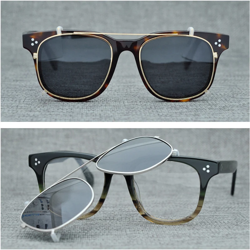 

Cubojue Polarized Sunglasses Men Women Clip on Polarizing Lens Fit Over Acetate Eyeglasses Frame for Prescription Eyewear Brand