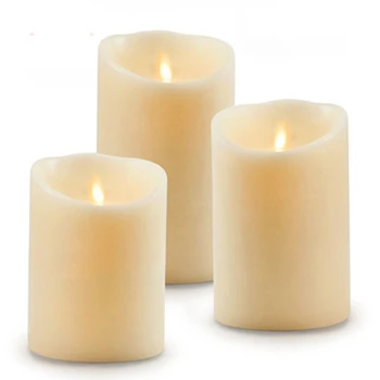 

Ksperway Set of 3 LED Flameless Moving Wick Wax Candles