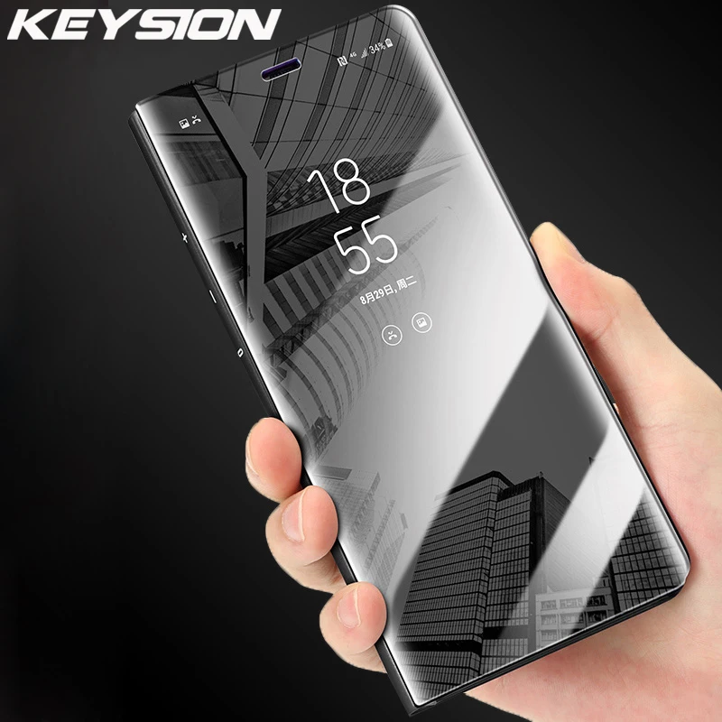 Смарт-чехол KEYSION с откидной крышкой для Huawei Honor 20 Pro Horor 10i V20 зеркальный