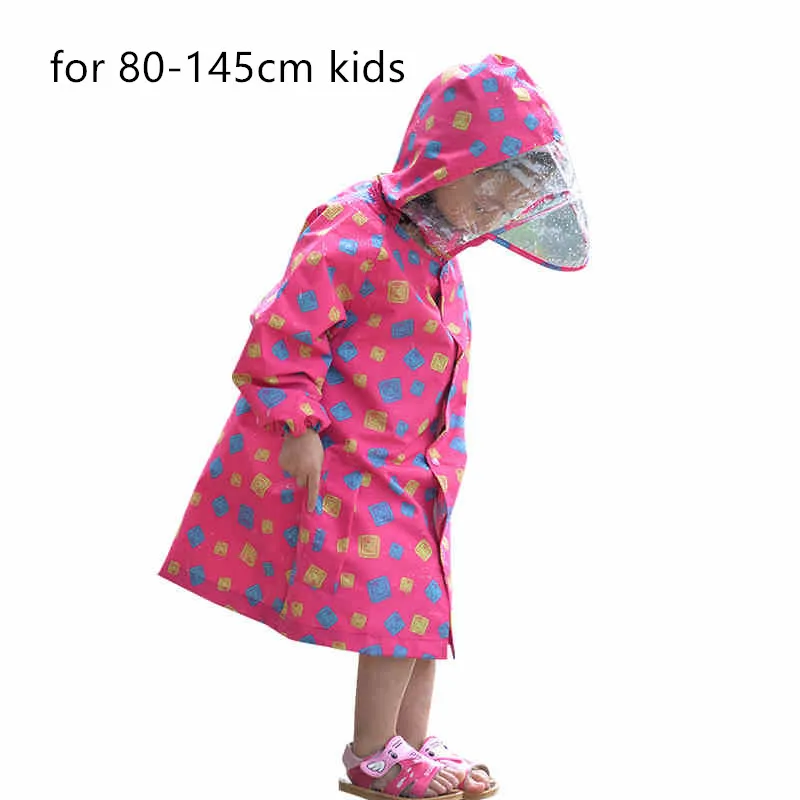 

Raincoat For Children Kids students impermeable waterproof boys girls child Rain Coat Ponchos Jackets capa de chuva chubasqueros
