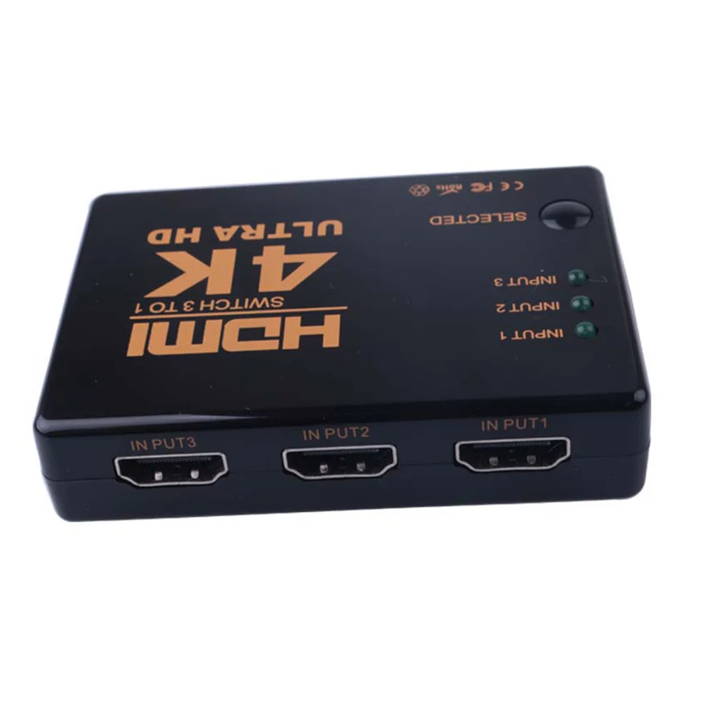 HDMI переключатель 4K * 2K видео сплиттер 3 входа 1 выходной порт концентратор для DVD HDTV