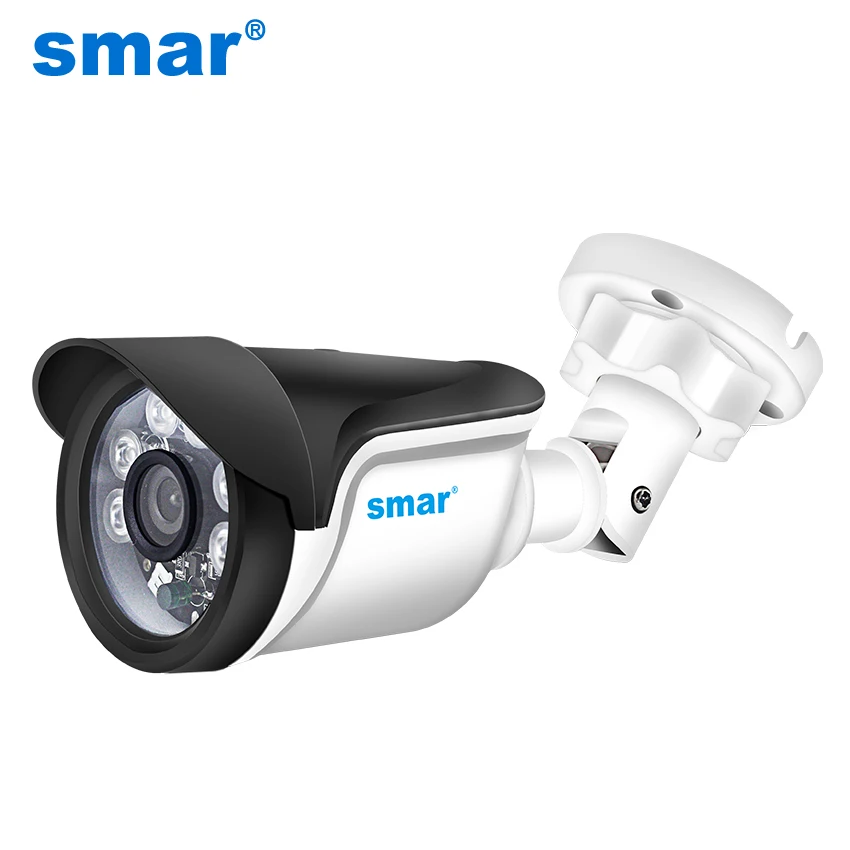 Цилиндрическая IP камера Smar H.264 720P 960P 1080P наружная/внутренняя видеонаблюдения 24