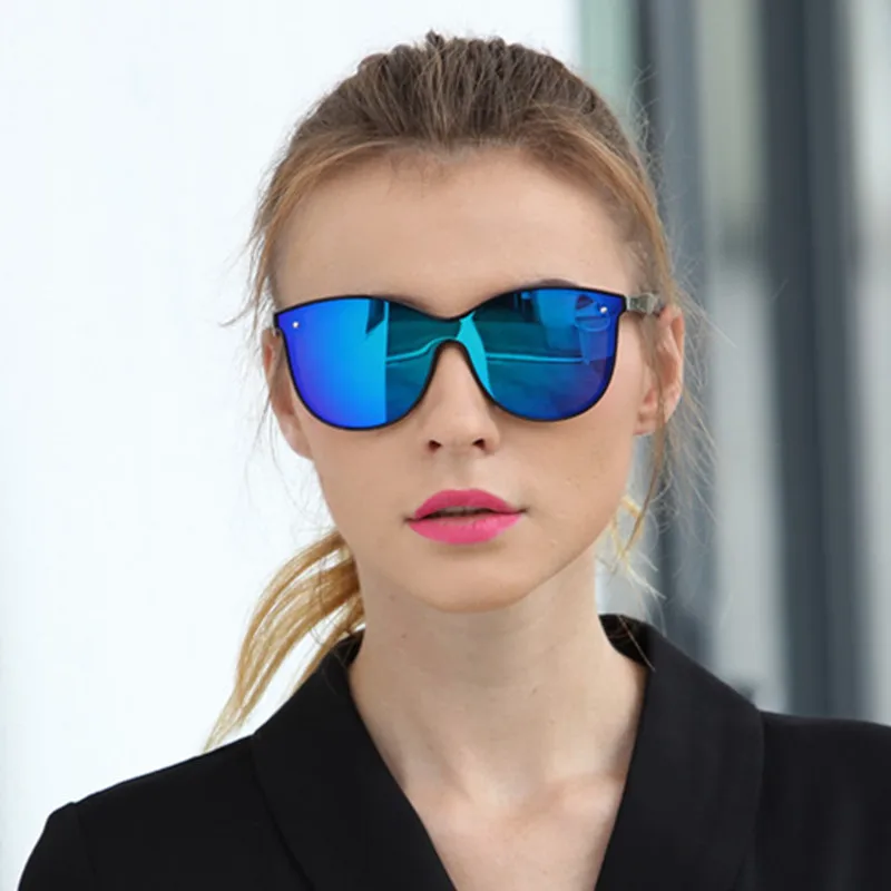 Longkeader женские поляризованные солнцезащитные очки кошачий глаз ночного видения HD зеркальные отражающие мужские солнцезащитные очки для вождения