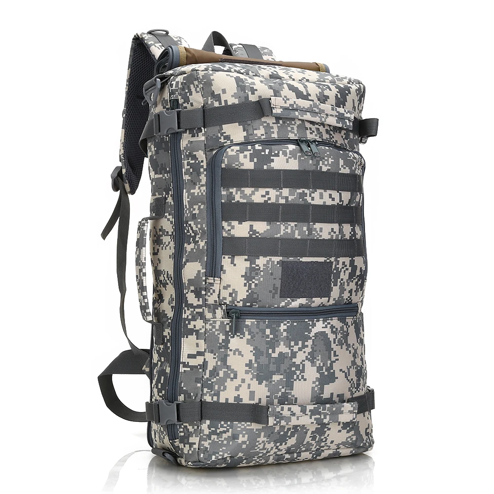 7 цветов 60л Военная Тактическая Сумка охотничий походный рюкзак для ноутбука Molle нейлоновый водонепроницаемый военный рюкзак Оксфорд спортивная сумка - Цвет: Acu Camouflage