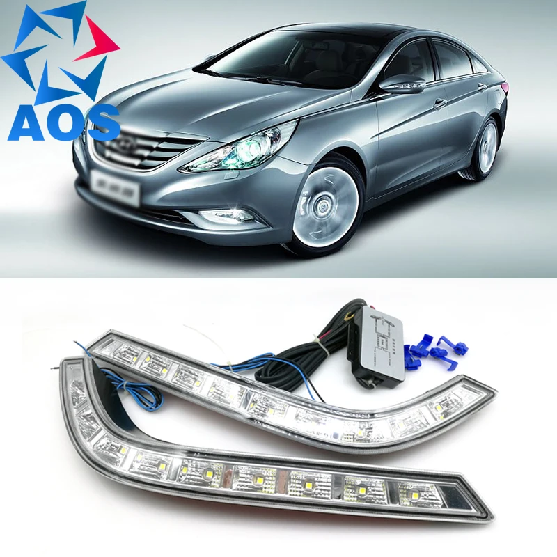 2pcs/set Freeshipping Led Car Drl Daytime Running Lights Drl Light For