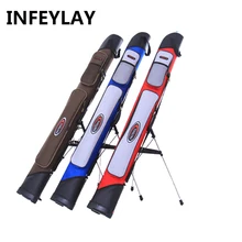 INFEYLAY Рыболовная Сумка, сумка для удочки, холст+ ABS материал, многофункциональная сумка с подставкой, сумка для рыболовных снастей