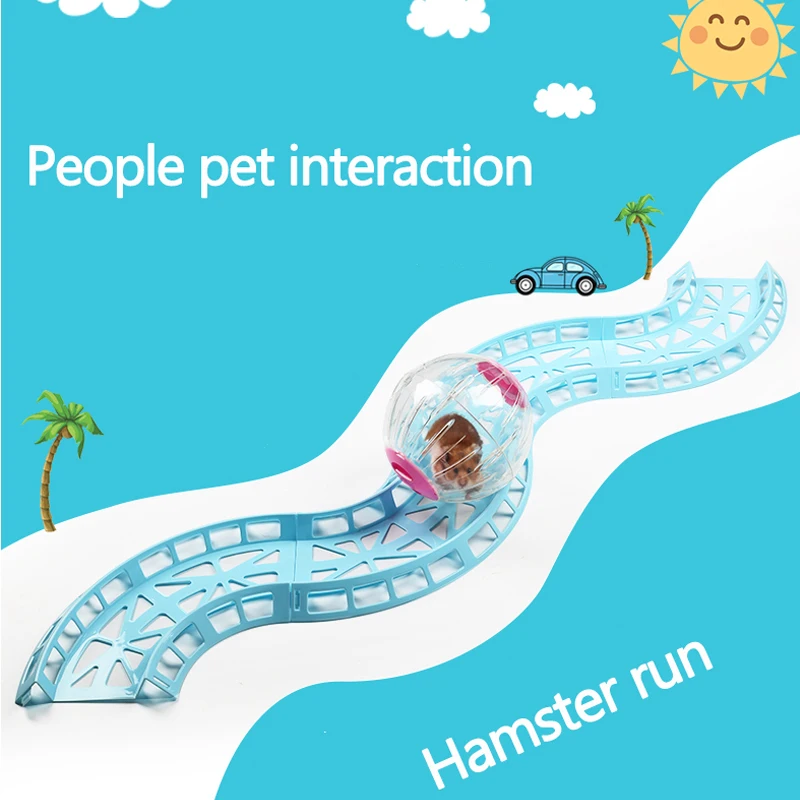

Free shipping toys Hamster running ball track Toy Chinchilla Accessories small pet Runway toys Hamsters Exercise Ball and Runway