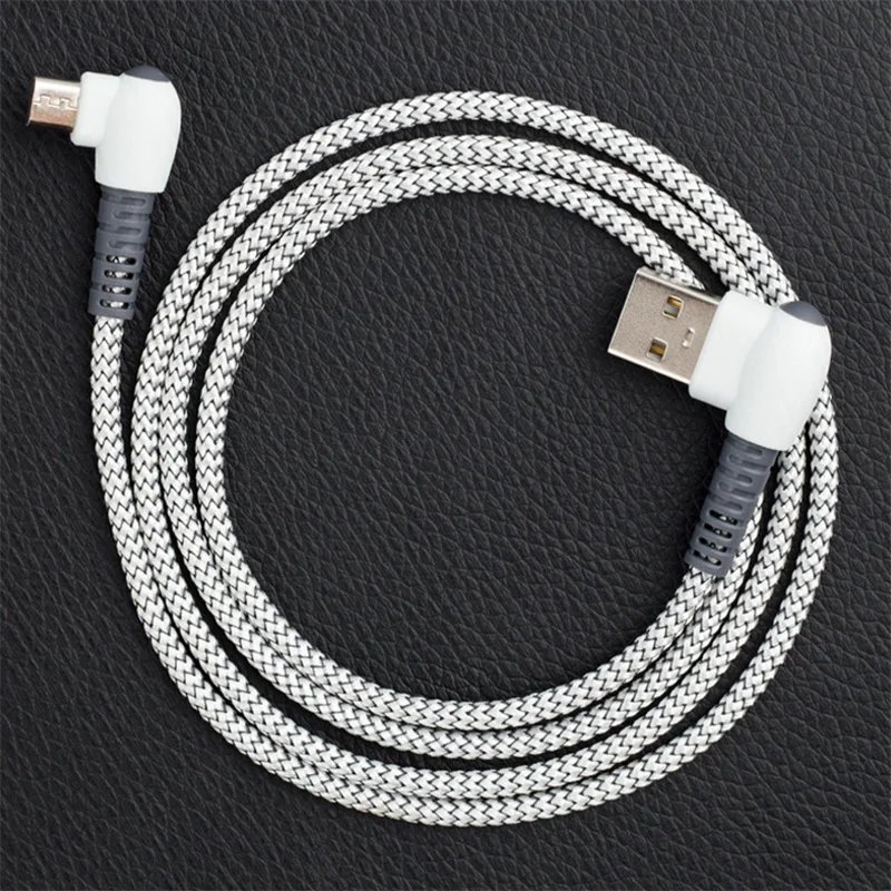المصغّر Usb زاوية الحق Usb C كابل 90 درجة سريع شحن نوع C وصلة كابل نوع-c الهاتف كابل كابل نقل بيانات ل سامسونج غالاكسي S10