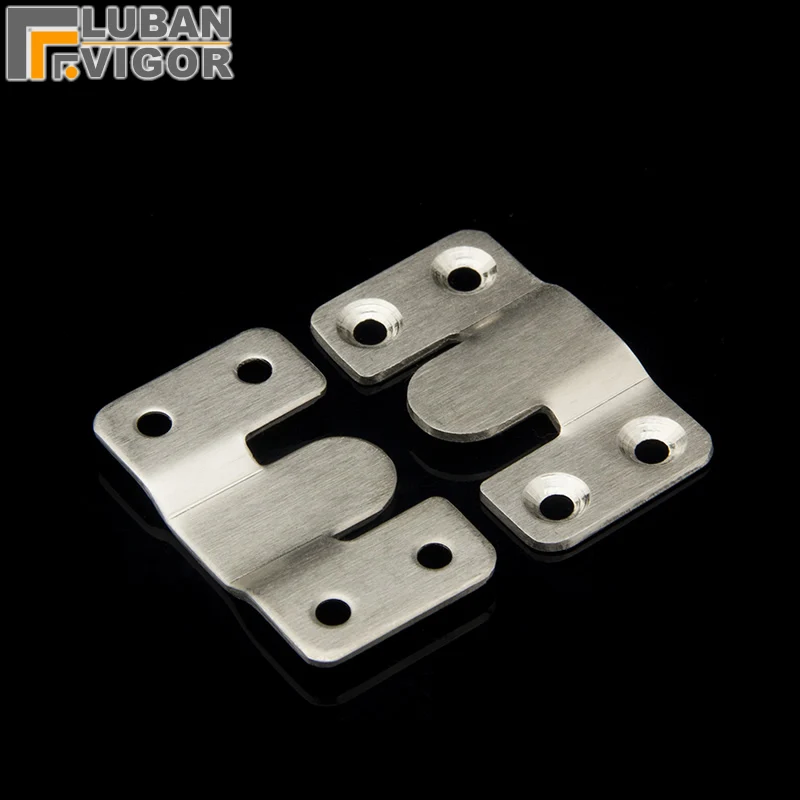 53 x 30mm Stainless steel frame hooks Furniture connector concealed hanging code mirror buckle pendant accessories | Обустройство
