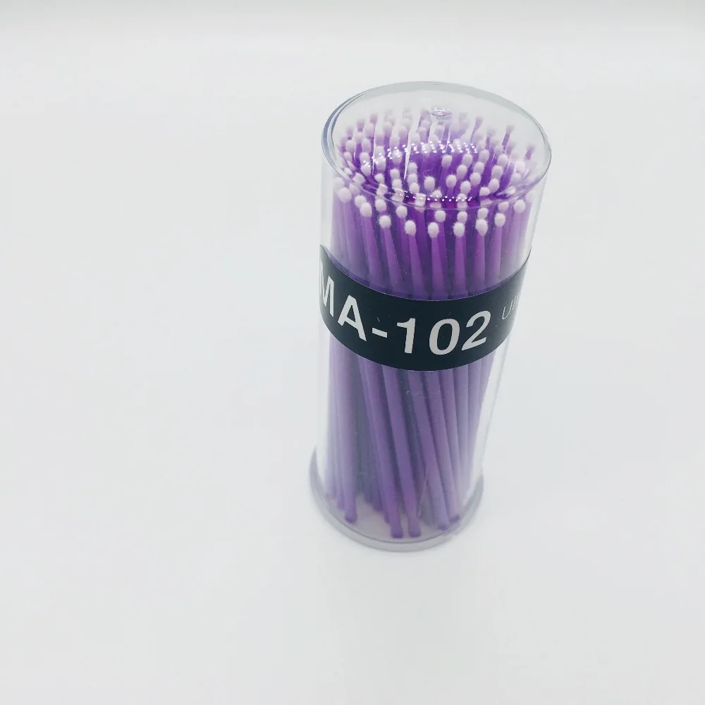 

J & S Micro Brush Disposable Microbrush Applicators Eyelash Extensions Remove False Eyelashes Cotton Swab