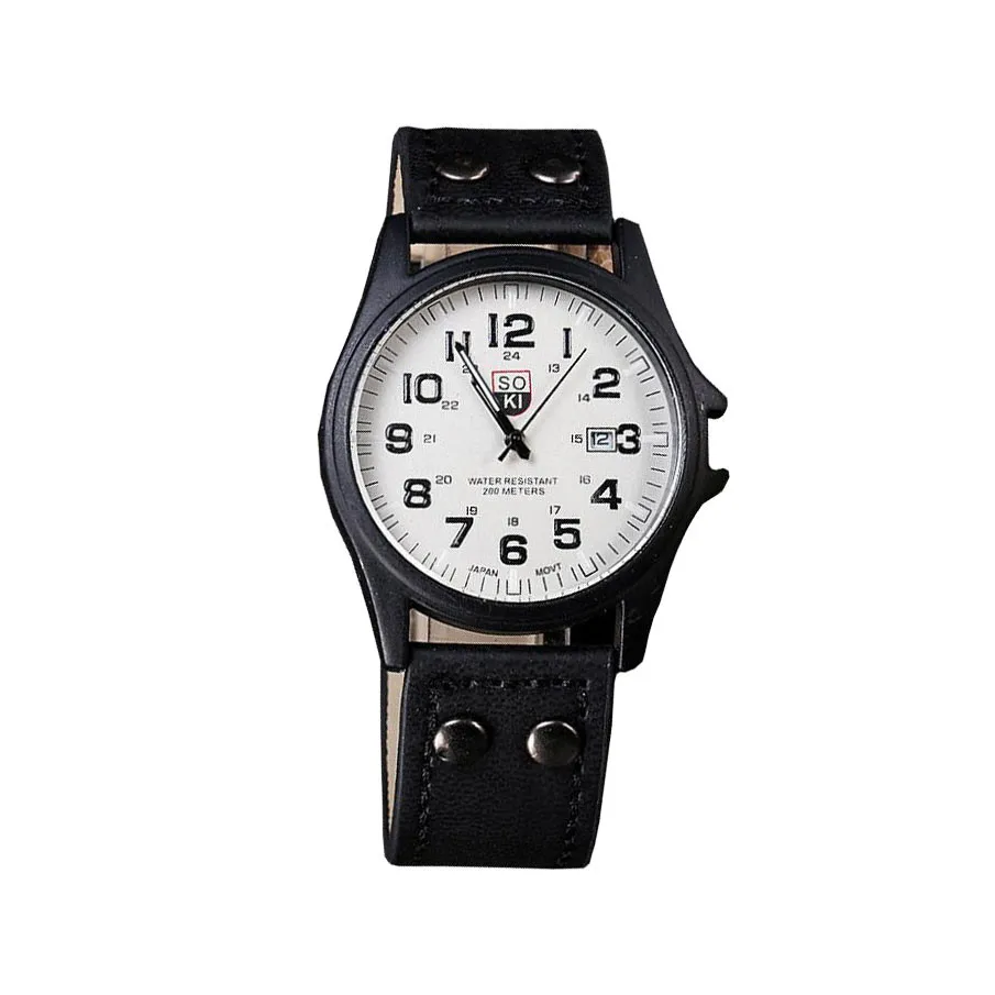 Мужские часы Автоматическая Дата Спорт армейские часы кварцевые часы наручные часы relojes hombre zegarek męski reloj de hombre Relógio dos ho мужские s - Цвет: B