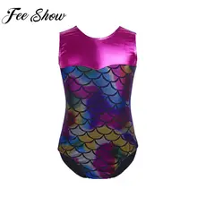 Новинка, для девочек, для балета/кататься на коньках тренировочная одежда для занятий гимнастикой/Комбинезоны Matalic без рукавов с бантом; Детский костюм Детская Одежда для танцев платье