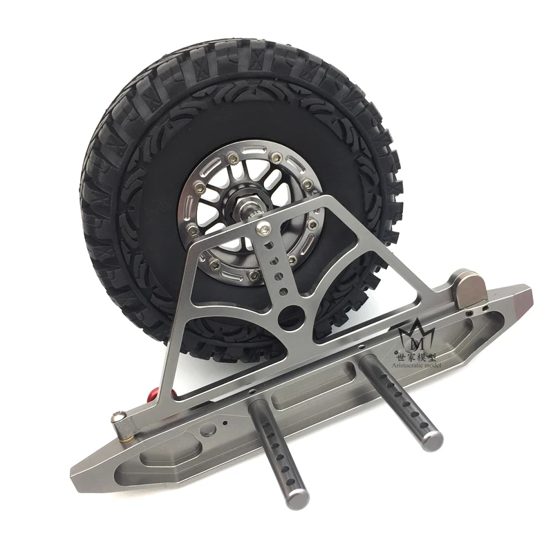 

AXIAL SCX 10 scx10 climbing car metal upgrade conversion accessories bumper 90035 rear bumper spare tire carrier