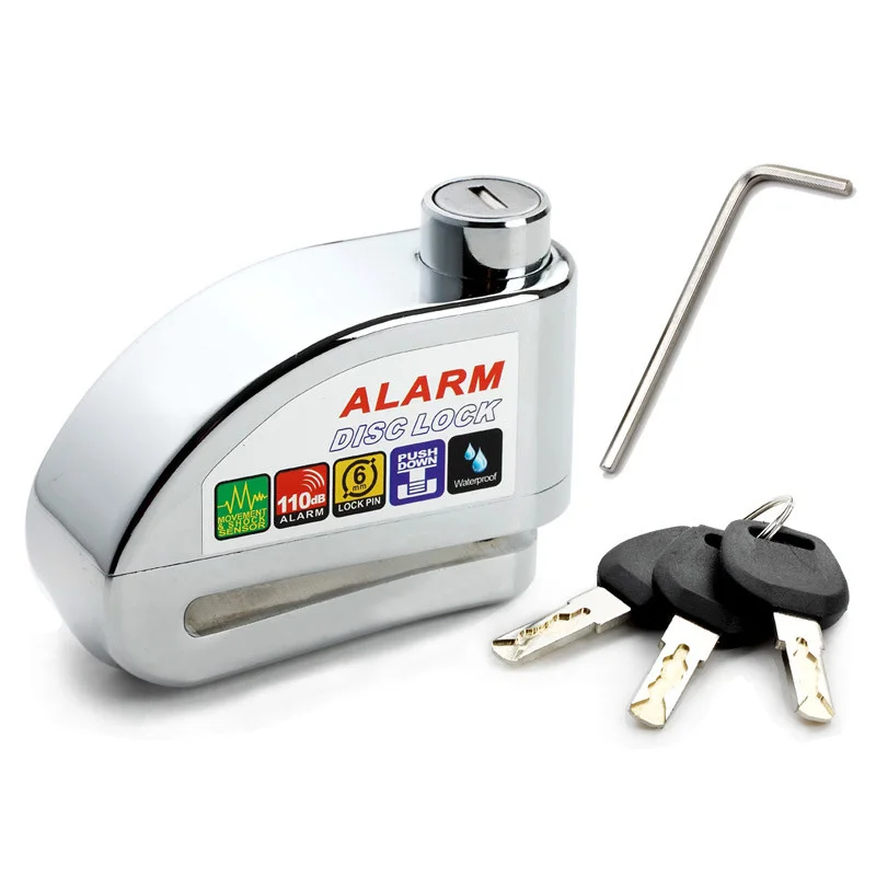 

DSGS Security Lock Padlock Waterproof Anti-theft Alarm for Motorcycle Moto Scooter