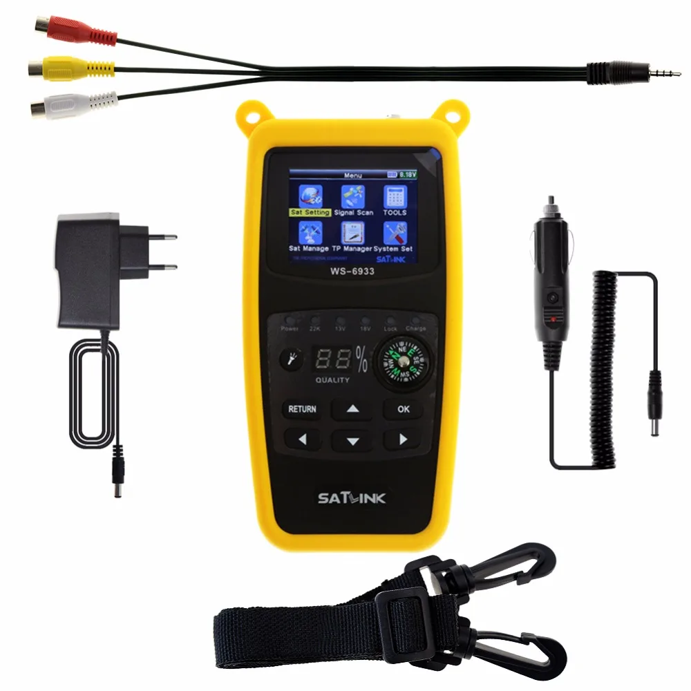 

2019 Original Satlink WS-6933 2.1 Inch LCD Display DVB-S2 FTA C&KU Band 6933 WS6933 Digital Satellite Finder Meter Free Shipping