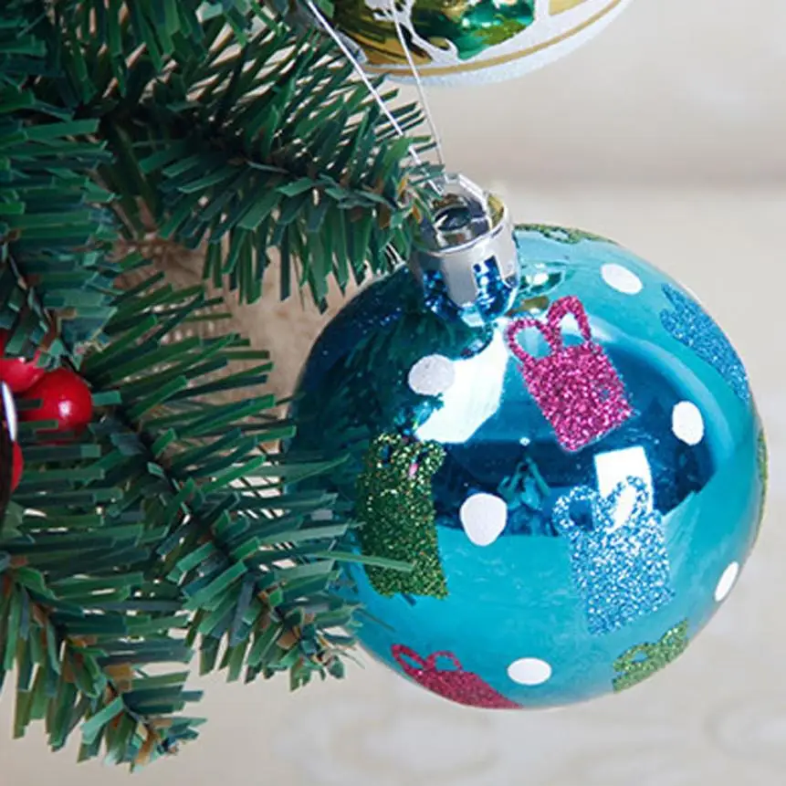 6PC Christmas balls 6CM christmas decorations Tree Xmas Balls Decorations Baubles Party Wedding