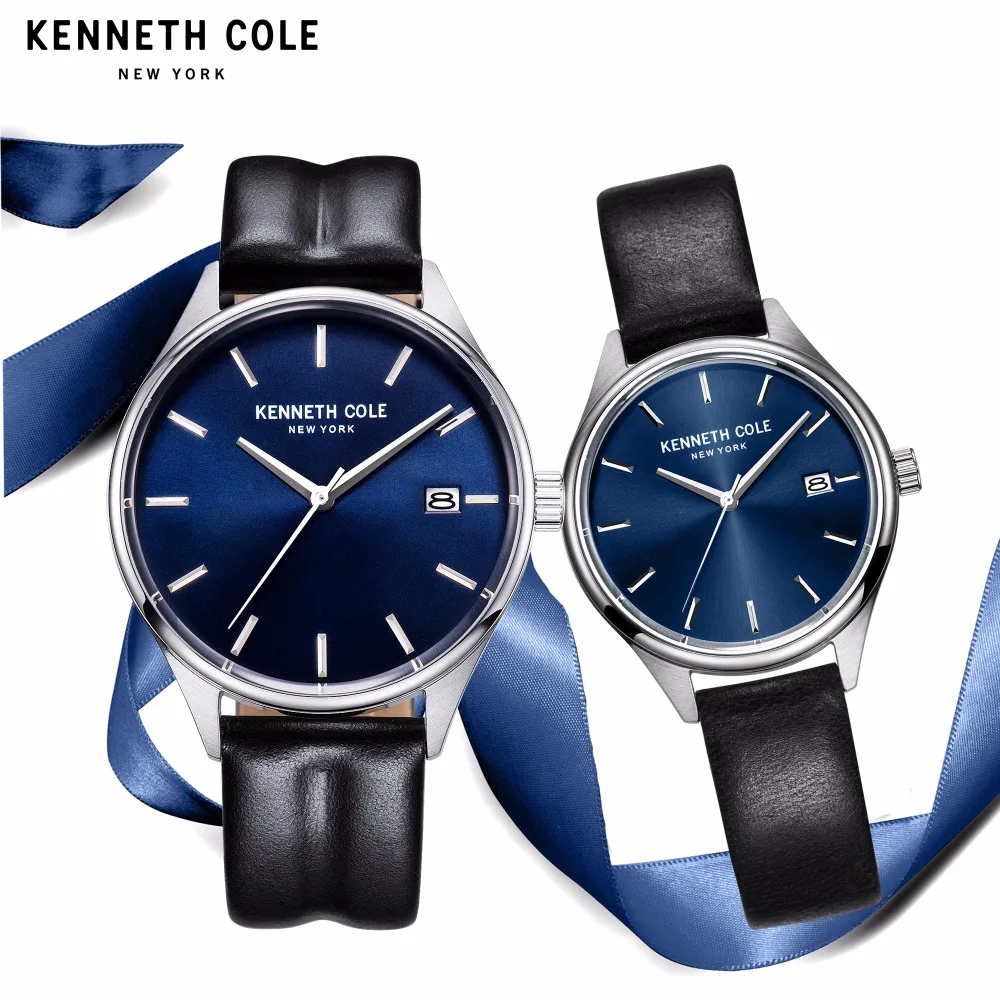 Cole Couple Watches For Men Women Quartz Black Leather Buckle