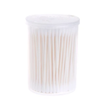 

180Pcs Baby Swabs Cotton Double End Swab Disposable Thin Stick Cleaning Tools