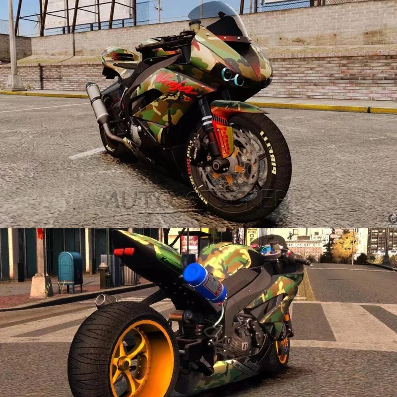 50cm x 1.52m Camo Camouflage Vinyl Film Wrap DIY Waterproof Auto Motorcycle Car