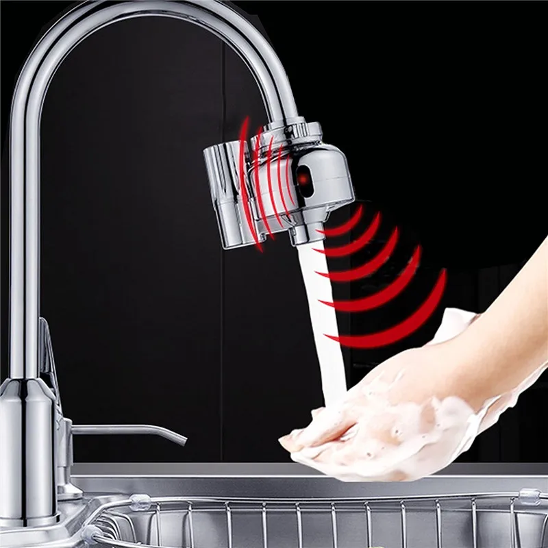 Двойной Motionsense адаптер Touchless Сенсор фильтр для воды Outlet Кухня смесители раковины быстрый монтаж краны очиститель воды