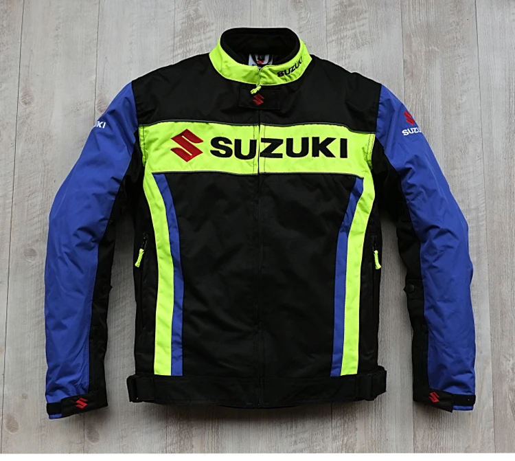 

NEW 2018 Winter MotoGP Racing Jacket with Protector for SUZUKI GXR Team Motocross Motorcycle Oxford Cloth Riding Jacket