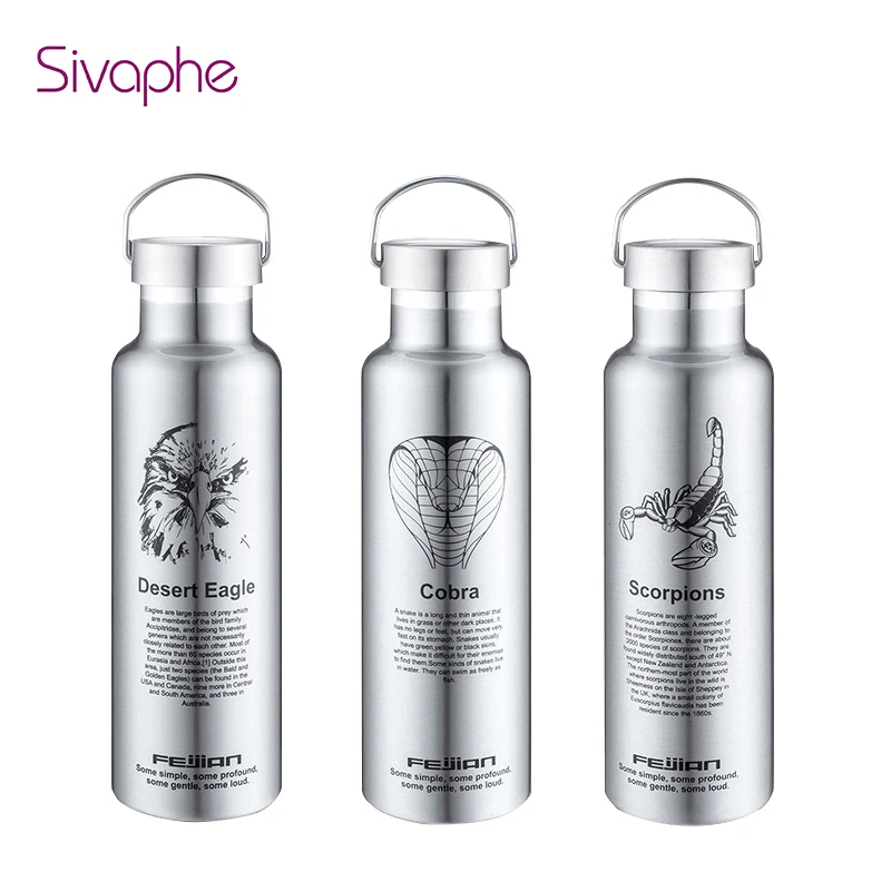 600ML Men Portable Stainless Steel Seal Thermos Mug Travel Cup TEPMOC