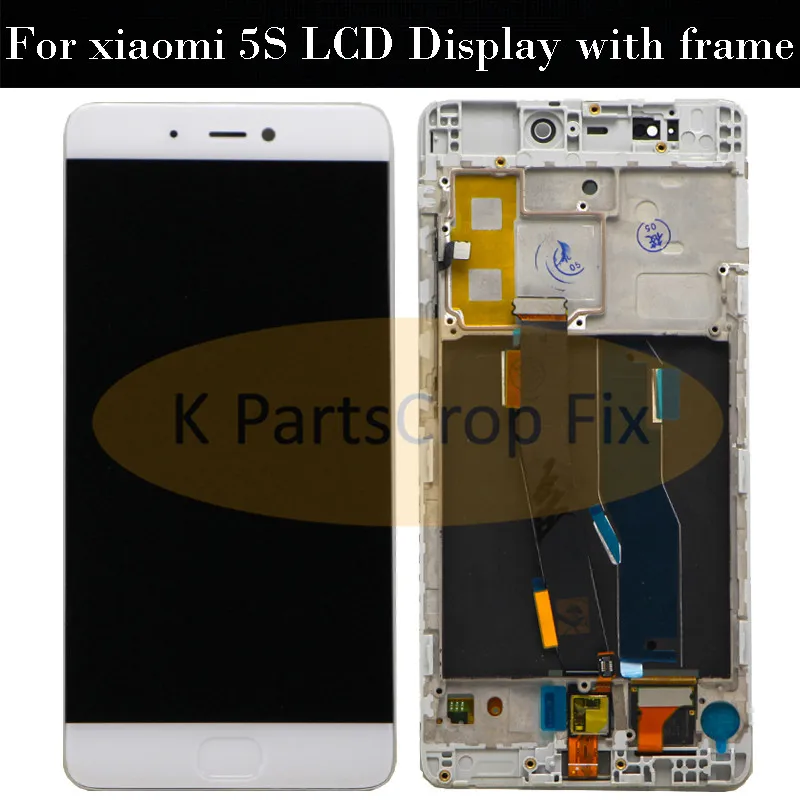 Для Xiaomi Mi5S ЖК-дисплей + сенсорный экран дигитайзер для Mi 5S h со сканером отпечатков