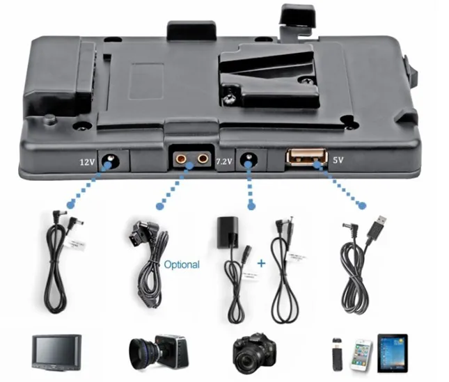 WONDLAN   BMCC 5DII V mount V          5D mark II/7D DSLR