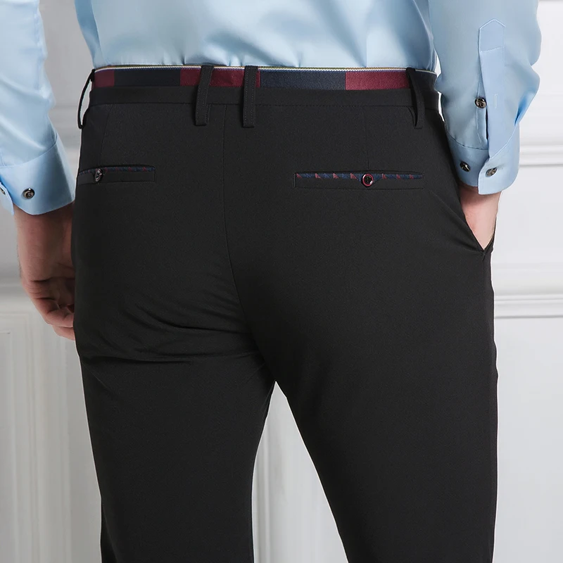 Men's Suit Pant Stretch Suit Trousers Four Seasons Slim Business Trousers Pencil Pants Big Size Slim Mens Non Ironing Gent Life Men's Suit Pant Stretch Suit Trousers Four Seasons Slim Business Trousers Pencil Pants Big Size Slim Mens Non Ironing Gent Life