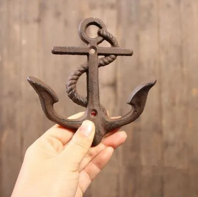 

Hampton Nautical Rustic Decorative Cast Iron Anchor Wall Hook Rustic Wall Art - Vintage Wall Decor