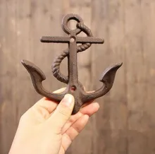 Hampton Nautical Rustic Decorative Cast Iron Anchor Wall Hook Rustic Wall Art – Vintage Wall Decor