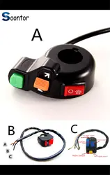 Универсальный мотоцикл Выключатель звукового сигнала поворотов включения/выключения света 12 V мотоцикл для Ducati MONSTER 400 620 МТС 695 696 796 S2R 800
