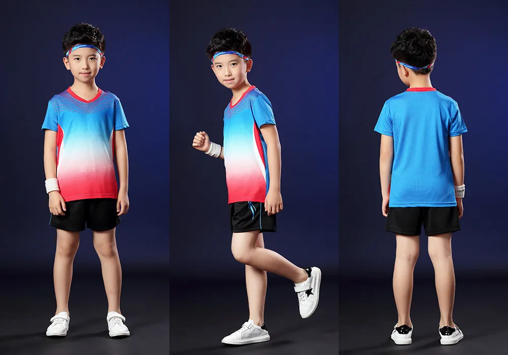 Camisa de tênis de mesa shorts +