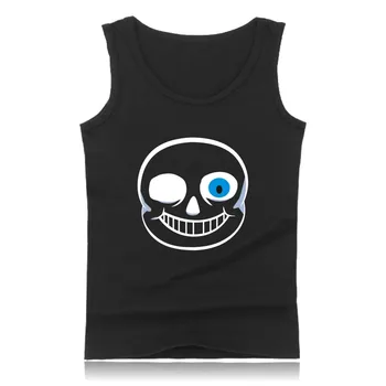 

Skull Brother Undertale Muscle Tank Tops for Men Sleeveless Shirts and Undertale Sans Plus Size Summer Vests Men
