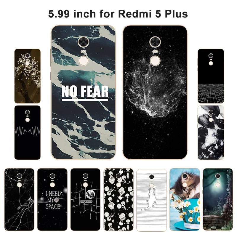 Чехол для телефона 5 99 дюйма Redmi Plus мягкие силиконовые чехлы из ТПУ с