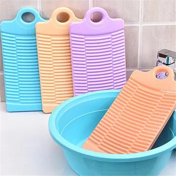 激安 新しいプラスチックかけ型家庭用洗濯板段ボール非スリップ固定洗濯板家庭用品ツール