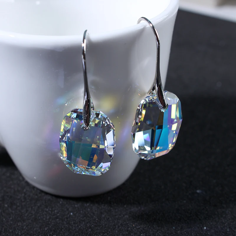Женские серьги подвески с кристаллами Сваровски 6 цветов|pendant earrings|drop earringsearrings with
