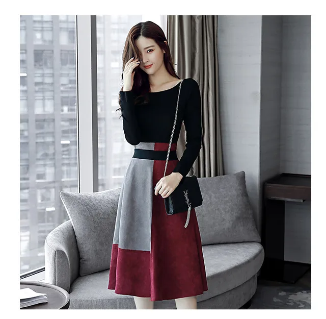 2017 autumn fashion original dress, female fashion Korean dress , trend